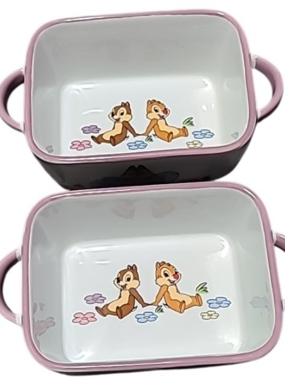Disney & Zrike Brand Chip & Dale Easter Mini Baking Loaf Pans Set Of 2 NWOT
